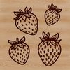 Strawberry SVG Clip Art Vector A digital illustration of a strawberry, suitable for vector art projects.