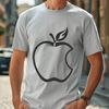 A high-quality digital illustration of a single red apple with realistic texture and detail.