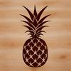 Fresh Pineapple Graphic Element A vector illustration of a pineapple as a graphic element for various design applications.