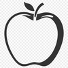 Stylized Apple Design Vector Image A stylized illustration of a single red apple with leaf details.