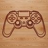 Digital Game Controller Vector Illustration A detailed vector illustration of a game controller, ideal for digital crafting and design projects.