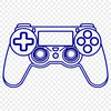 Game Controller Vector Art Design Vector design of a game controller with buttons and sticks.