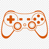 Beautiful Gamepad Clip Art Image An electronic device used to play video games, featuring directional pads and action buttons.