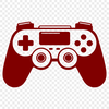 Flat Game Controller Design A digital video game controller with a flat design, suitable for cutting machines like Cricut or laser cutters.