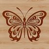 Vibrant Butterfly Vector Design A delicate, colorful butterfly with intricate details, ideal for vector design and cutting machine projects.