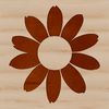 Delicate Petal Illustration An SVG vector art design featuring a single stem with a bright yellow flower head and multiple delicate petals.