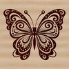 Intricate Ornate Butterfly Design A colorful illustration of an ornate butterfly with intricate details.