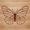 Gardening Companion Insect Design An illustration of a colorful butterfly, suitable for use in gardening projects or as vector art.