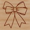 Colorful Gift Wrap Accent A decorative bow made up of colorful loops and ribbons, perfect for wrapping gifts.