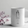 Beautiful Girl Illustration Illustrated vector graphic of a young girl