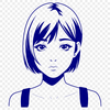 Beautiful Girl Clip Art Vector Design Illustrative representation of a girl, created as vector art for digital design projects.