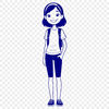 Beautiful Young Girl Vector Graphics A young girl figure created as a vector graphic in SVG format.