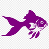 Simple Fish Design SVG A colorful illustration of a goldfish in a simple design format.