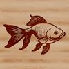 Colorful Swimming Fish A colorful goldfish swimming in water, suitable for use as vector art or clip art.