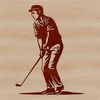 Scalable Golf Symbol Golf equipment icon designed as a scalable vector graphic.