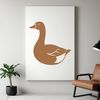 A free SVG bird design featuring a goose in outline style.