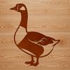 SVG illustration of a goose in vector format suitable for cutting machines like Cricut or laser engraving.