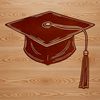 Educational Icon Grad Cap A simple vector design representing a graduation cap, suitable for educational and professional contexts.