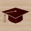 Vector Graduation Cap Illustration A vector illustration of a traditional graduation cap with a curved brim and tassel.