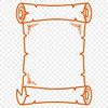 An illustration of a traditional graduation scroll with rolled paper and a ribbon at the top.