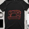 Sewing Machine Illustration SVG Vector Art Illustration of a sewing machine with parts and details, suitable for vector art projects.