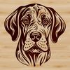 Beautiful Great Dane Head Illustration A detailed illustration of a Great Dane's head, suitable for customizing with various digital design tools.