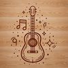 Vector Guitar Design for Digital Projects A detailed illustration of a guitar, suitable for vector art and digital design.