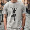Dynamic Female Gymnast Illustration Female gymnast in motion, illustrated with vector lines