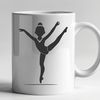 Free Gymnastics Clip Art Vector Design Illustration of a gymnast in motion, ideal for digital art and craft projects.