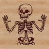 Simple Skeleton Illustration An illustration of a human skeleton in a simple vector design.