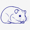 Cute Hamster in Terrarium SVG Clip Art A cute, furry hamster in a terrarium, suitable for digital crafting projects.