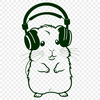 Cute Vector Hamster Design Illustrated hamster animal design in vector format.