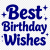 Illustrative Happy Birthday quote in vector format