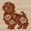 Free Vector Image of a Beautiful Havanese An illustration of a Havanese dog in a simple, vector design style.