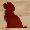 Free Vector Image of a Havanese Dog A small-sized Havanese dog sitting on a plain background.