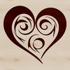 A detailed ornate heart shape with intricate design elements.