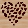 SVG Heart Clip Art for Graphic Design A stylized heart shape used as vector art for graphic design projects.