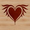 A simple heart shape icon, ideal for graphic design projects.