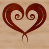 Stylized Heart Design for Digital Use A stylized heart shape, designed as a vector graphic for digital use.