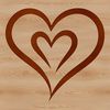 Free Clip Art Heart Icon A stylized heart shape designed as a vector graphic, suitable for various design applications.