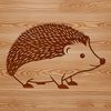 Prickly Wildlife SVG Illustration Illustrative image of a small mammal with quills, suitable for vector art and cutting machine designs.
