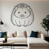 Hedgehog SVG File for Cricut and Laser Cutters A detailed illustration of a hedgehog, suitable for vector art and design projects.