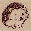Prickly Pals SVG Design A detailed illustration of a hedgehog, suitable for vector design and cutting machines.