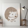 Small Mammal SVG Graphic An SVG graphic representation of a small spiky mammal.