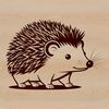 A digital illustration of a hedgehog, created as an SVG file for high-quality printing or editing.