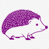 Hedgehog Profile Illustration A simple illustration of a hedgehog in profile, suitable for vector design projects.