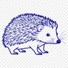 Beautiful Hedgehog Clipart Design Illustrative vector art of a hedgehog, suitable for digital design and crafting.