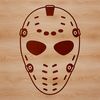 Hockey Icon Vector A vector graphic representation of a hockey-themed sports equipment icon.