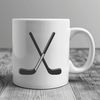 Vector Hockey Graphics A graphic illustration of a hockey stick and puck, created as a vector design.