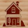 Simple House Vector Icon A simple house design made from clean lines and basic shapes, suitable for various digital applications.